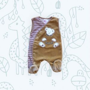 Plüss ujjatlan oldalpatentos rugi ,barna maci