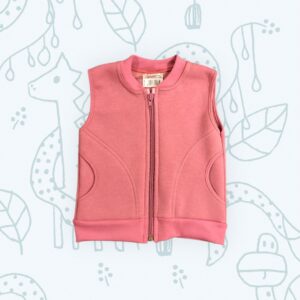 Mellény pamut, mályva bolyhos