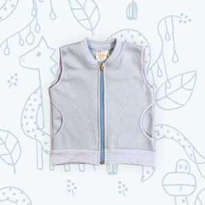 Mellény pamut, világoskék bolyhos