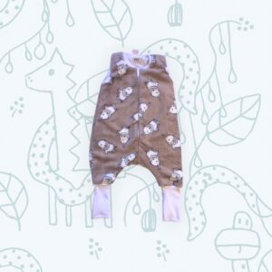 Bélelt tipegő hálózsák, barna elefánt