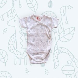 Body réklis rövid ujjú, szürke szafari mintás