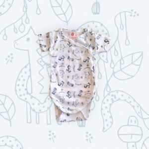 Body réklis rövid ujjú ,sötétkék szafari mintás