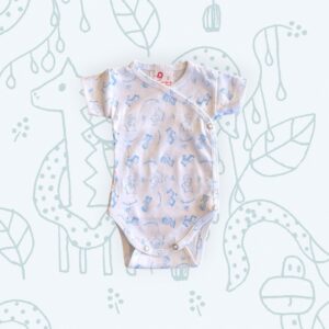 Body réklis rövid ujjú,v.kék szafari mintás