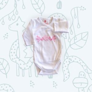 Body réklis hosszú ujjú ,filmnyomott rózsa madarak